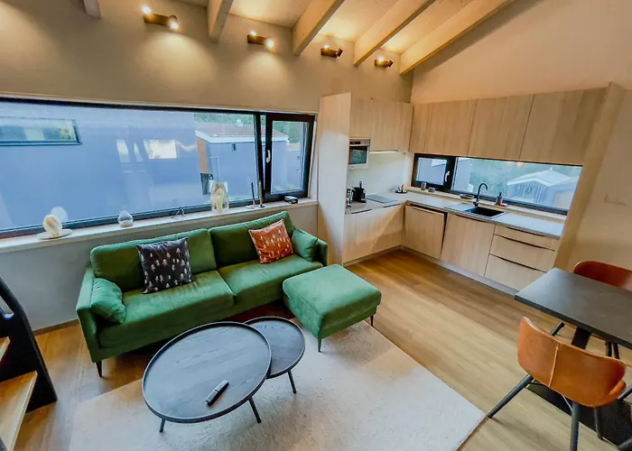 Eliska - Modern Family Loft Direct On Slope And Forest 루좀베로크